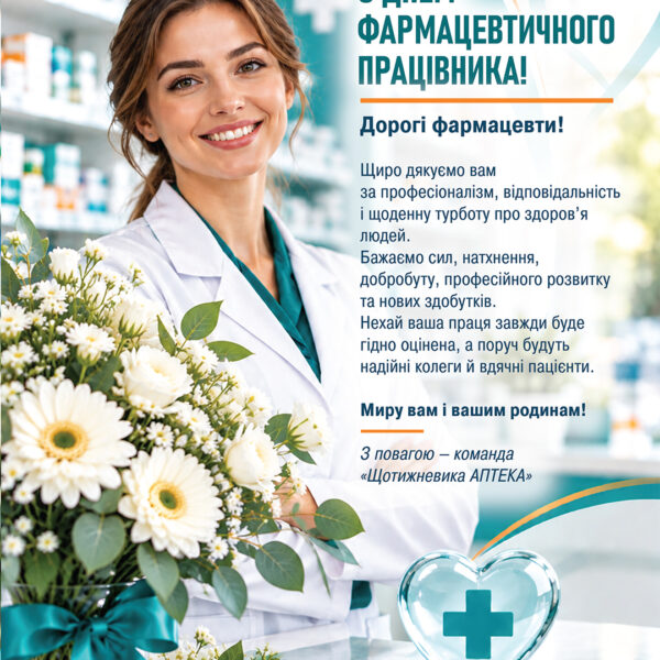 Привітання з днем фармацевтичного працівника