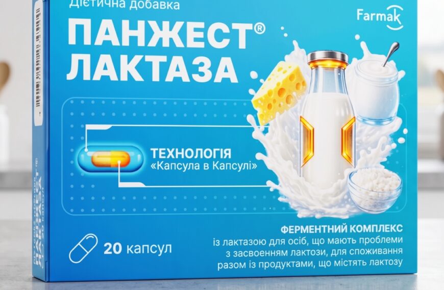 МНУ 15 Farmak розширив лінійку «Панжест» новим засобом для засвоєння лактози
