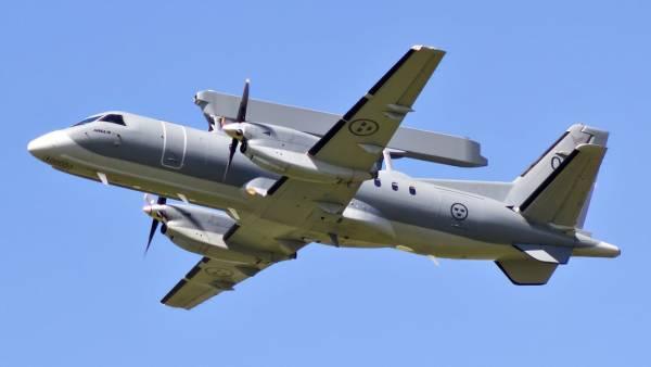 Українські захисники вперше застосували шведський літак ДРЛВ ASC 890